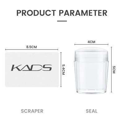 Prozirni pečat za nokte sa strugalicom Jelly pečat Silikonska glava Šablon za prijenos laka Brzi DIY alati za francusku manikuru Nail Art