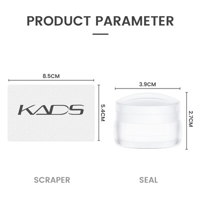 Prozirni pečat za nokte sa strugalicom Jelly pečat Silikonska glava Šablon za prijenos laka Brzi DIY alati za francusku manikuru Nail Art