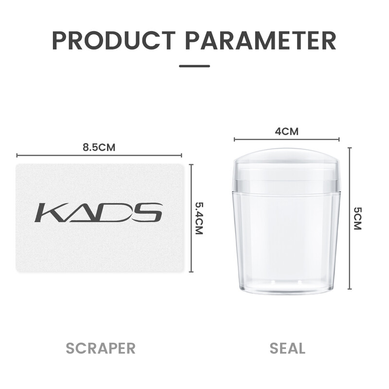 Prozirni pečat za nokte sa strugalicom Jelly pečat Silikonska glava Šablon za prijenos laka Brzi DIY alati za francusku manikuru Nail Art