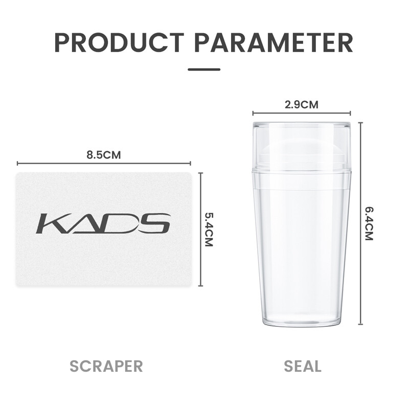 Prozirni pečat za nokte sa strugalicom Jelly pečat Silikonska glava Šablon za prijenos laka Brzi DIY alati za francusku manikuru Nail Art