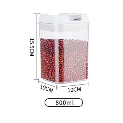Σφραγισμένο πλαστικό κουτί αποθήκευσης τροφίμων Καραμέλα δημητριακών αποξηραμένα βάζα με καπάκι Ψυγείο Αποθήκευση Δεξαμενή Δοχεία Οικιακά είδη Οργανωτής κουζίνας