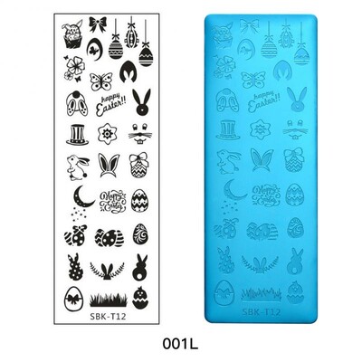 Predlošci za uljepšavanje noktiju Dizajn pločica za utiskivanje Cvijet, leptir Predlošci za pečate za nokte, Šablone s lišćem, cvjetnim otiskom, Pločice za manikuru slika