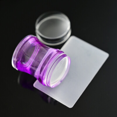 Okrugli žele silikonski pečat za nokte, prozirni mekani pečat za utiskivanje laka za francusku manikuru, alati za pečate za nail art