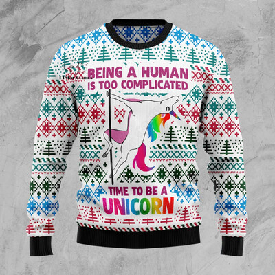 Božićni ružni pleteni džemper Božićni Djed Mraz Životinja Šarena tetovaža Retro Unisex 3Dprint Smiješni Harajuku Ležerni dugi rukavi O