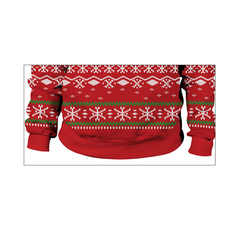 2024 Božićno drvce Djed Snjegović Mraz, majica s kapuljačom Muškarci Žene Jesen Zima 3D Print Pulover Sweatshirt Plus Veličina Ulična odjeća