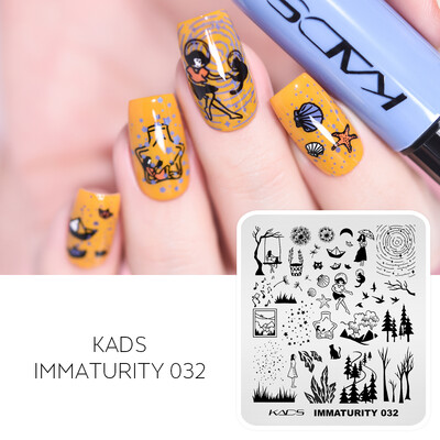 KADS Nail Art Ploče za utiskivanje slika Ploča za ispis Cvijeće Moda Priroda Lišće Geometrija Nokti Pečat Predložak Šablon za manikuru