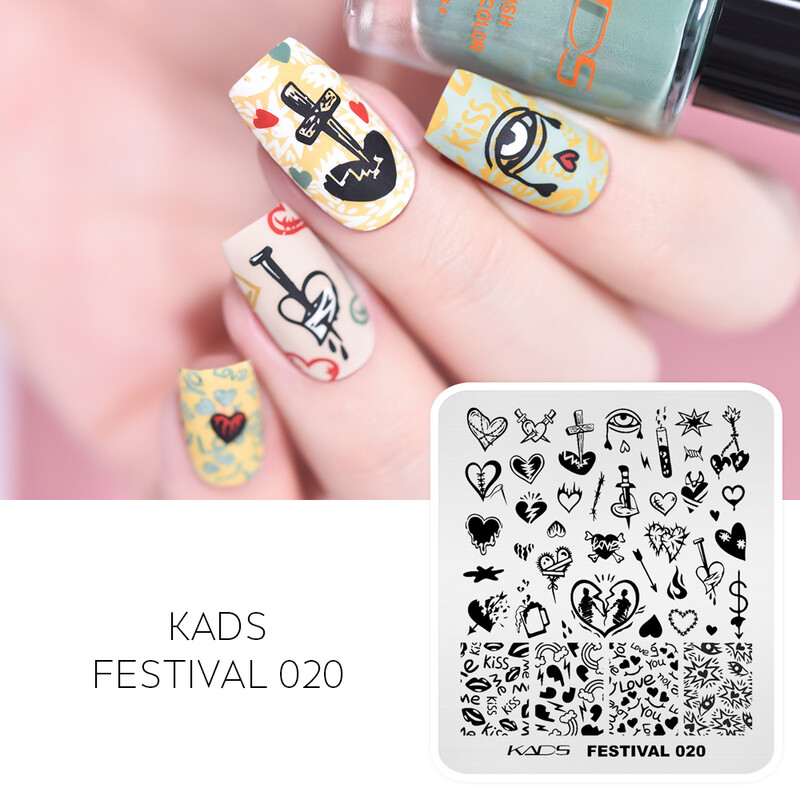 KADS Nail Art Ploče za utiskivanje slika Ploča za ispis Cvijeće Moda Priroda Lišće Geometrija Nokti Pečat Predložak Šablon za manikuru