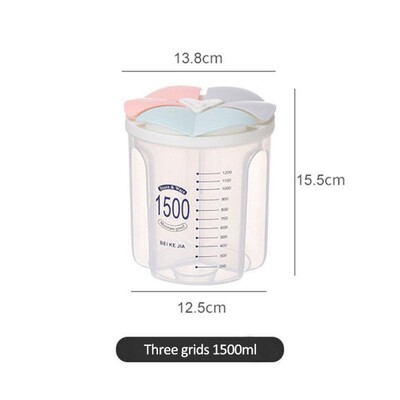 Kuhinjska zatvorena kutija za pohranu Dozator za žitarice Spremnik za pohranu hrane Rotirajuće čaše za hranu Kutija za spremnike Organizator za limenke za brašno