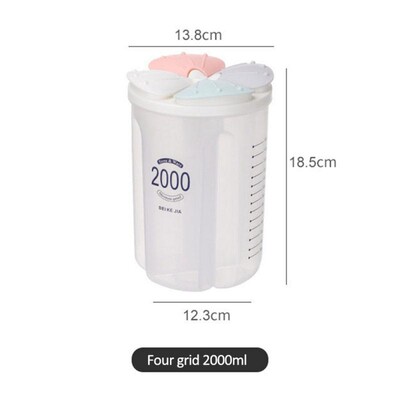 Kuhinjska zatvorena kutija za pohranu Dozator za žitarice Spremnik za pohranu hrane Rotirajuće čaše za hranu Kutija za spremnike Organizator za limenke za brašno