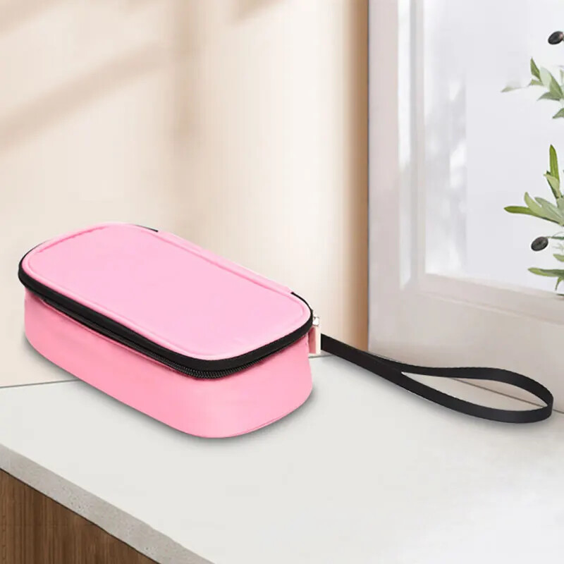 5 Colors Inzulin hűtőtáska Hordozható diabetikus zsebtabletta védő Vízálló, hőszigetelt orvosi hűtő gél nélkül