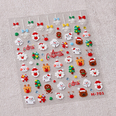 1kom Chibi lik Susuwatari Eggette slatke anime crtane naljepnice za nokte Kawii Nail Art Weeb crtani reljef samoljepljiva naljepnica