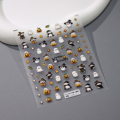 1kom Chibi lik Susuwatari Eggette slatke anime crtane naljepnice za nokte Kawii Nail Art Weeb crtani reljef samoljepljiva naljepnica