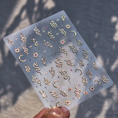 1kom Chibi lik Susuwatari Eggette slatke anime crtane naljepnice za nokte Kawii Nail Art Weeb crtani reljef samoljepljiva naljepnica
