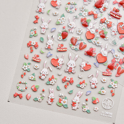 1kom Chibi lik Susuwatari Eggette slatke anime crtane naljepnice za nokte Kawii Nail Art Weeb crtani reljef samoljepljiva naljepnica