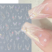 Naljepnice za nokte Ljetni dizajn Klizači Sirena školjka Valovi Dekoracija Umjetničke naljepnice Ljepljivi dijelovi za manikuru DIY pribor Alat