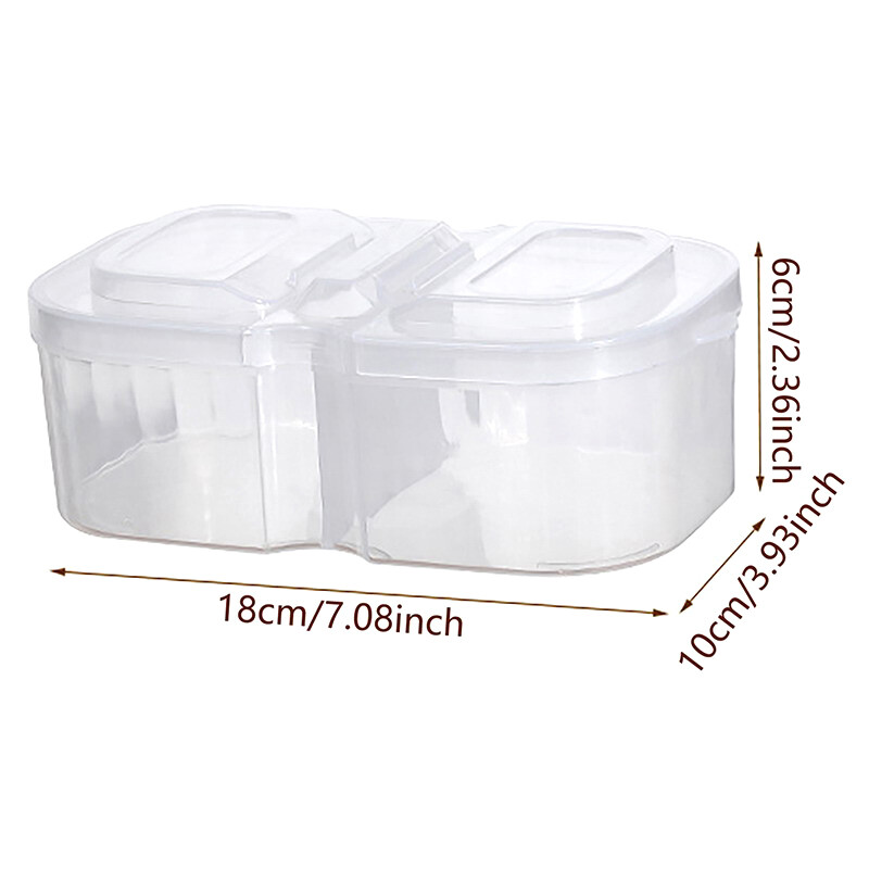 Šaldytuvas Atskiri maisto laikymo indai su dangteliu Šviežios dėžutės organizatorius Daržovių konteineriai virtuvei