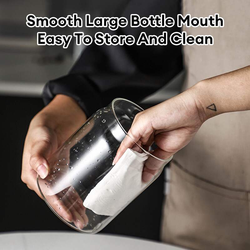 Új vákuumzáras tartály Kávébab Üveg Zárt Üveg Élelmiszertároló Tartály Háztartási Nedvességálló Levegőelszívás Teatároló Tartály