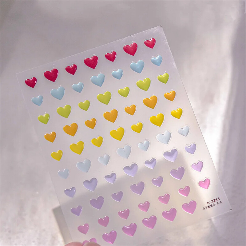 1kom 5D Kawaii Jelly Cherry Nail Art naljepnica Slatko crtano voće Samoljepljiva klizna naljepnica za DIY naljepnice za ukrašavanje noktiju