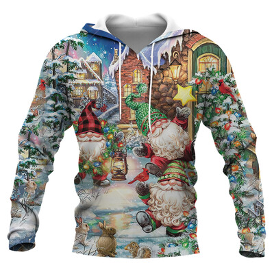 Santa Claus printed Ανδρικά φούτερ με αστεία χριστουγεννιάτικα μπλουζάκια με μοτίβο χιονάνθρωπος για άνδρες Φθινοπωρινή χειμερινή τάση μόδας X'mas ρούχα