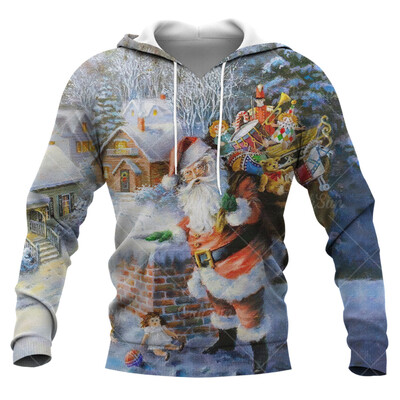 Santa Claus printed Ανδρικά φούτερ με αστεία χριστουγεννιάτικα μπλουζάκια με μοτίβο χιονάνθρωπος για άνδρες Φθινοπωρινή χειμερινή τάση μόδας X'mas ρούχα