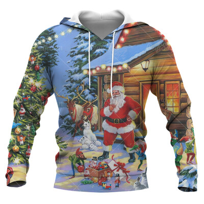 Santa Claus printed Ανδρικά φούτερ με αστεία χριστουγεννιάτικα μπλουζάκια με μοτίβο χιονάνθρωπος για άνδρες Φθινοπωρινή χειμερινή τάση μόδας X'mas ρούχα