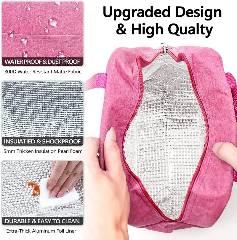 Torba za ručak Platnena izolirana torba za ručak za muškarce i žene Praktična termalna torba Vodootporna torba za ručak za višekratnu upotrebu Učiteljski uzorak