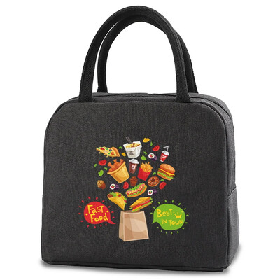 Nova torba za ručak Izolirana torba za piknik Termalna prijenosna kutija za ručak Bento torbica Hladnjak Spremnik za ručak Vreće za pohranu hrane