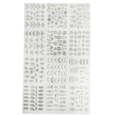 12 τμχ Αυτοκόλλητα νυχιών Φύλλο λουλουδιών Δαντέλα Σχέδιο Γεωμετρία Γραμμή νυχιών Sliders Μανικιούρ βερνίκι βερνίκι με αυτοκόλλητες διακοσμήσεις με περιτύλιγμα