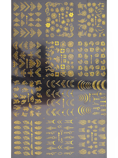 12 τμχ Αυτοκόλλητα νυχιών Φύλλο λουλουδιών Δαντέλα Σχέδιο Γεωμετρία Γραμμή νυχιών Sliders Μανικιούρ βερνίκι βερνίκι με αυτοκόλλητες διακοσμήσεις με περιτύλιγμα