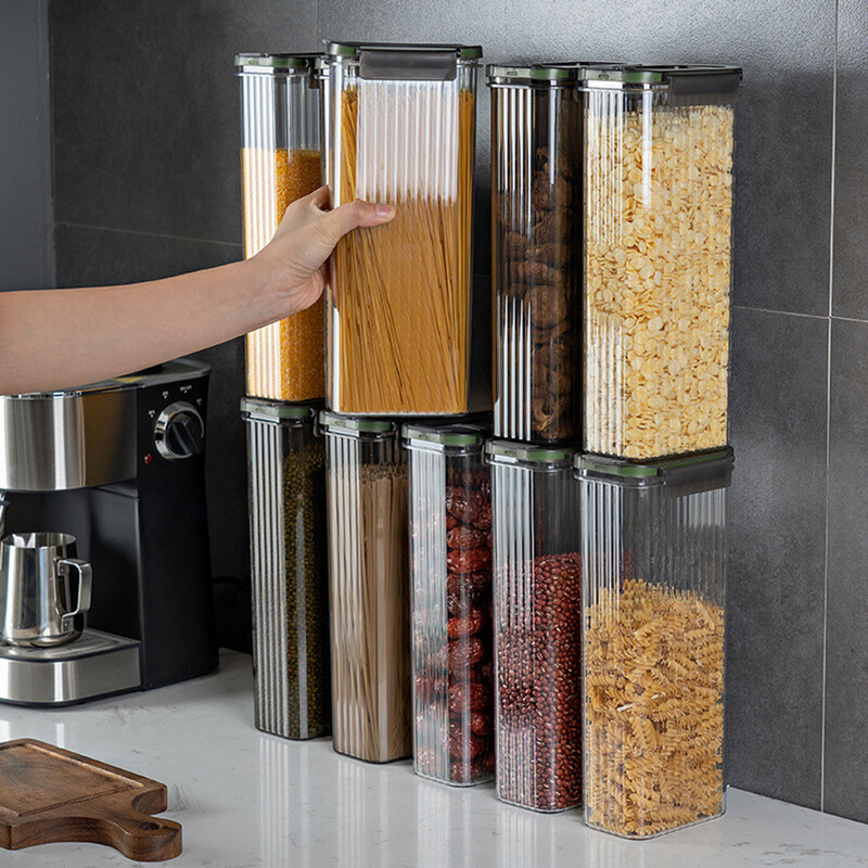 Δοχείο αποθήκευσης σπαγγέτι με καπάκι Δοχείο ζυμαρικών Κουζίνα Κουτί αποθήκευσης τροφίμων Ζυμαρικά Φασόλια Δημητριακά Κάδος Οργάνωση κουζίνας