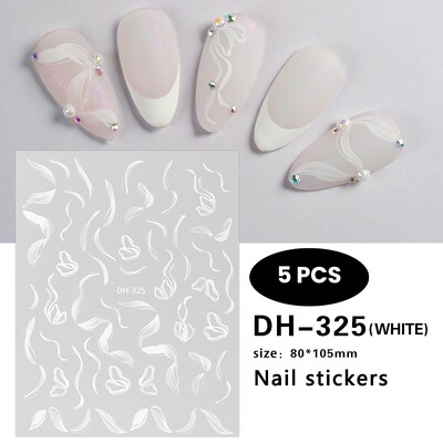 Glamourous ασημί & χρυσό τρισδιάστατα αυτοκόλλητα νυχιών πεταλούδες αστέρια Moon Glitter Αυτοκόλλητα αυτοκόλλητα μανικιούρ