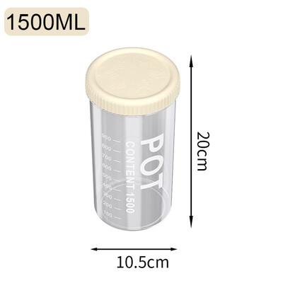 Δοχείο δημητριακών Διαφανές σφραγισμένο δοχείο δημητριακών, ανθεκτικό στην υγρασία Βάζο αποθήκευσης σνακ, στοιβαζόμενο κουτί βαρελιού με κόκκους ρυζιού κουζίνας