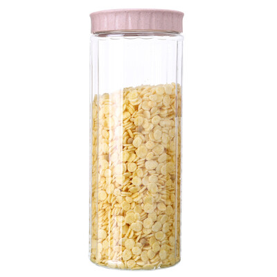 Δεξαμενή αποθήκευσης τροφίμων σιταριού Κουζίνα με καλυμμένη πλαστική σφραγισμένη δεξαμενή Δεξαμενή αποθήκευσης ολικής αλέσεως Οργανισμός αποθήκευσης κουζίνας Μπουκάλια Κουτιά