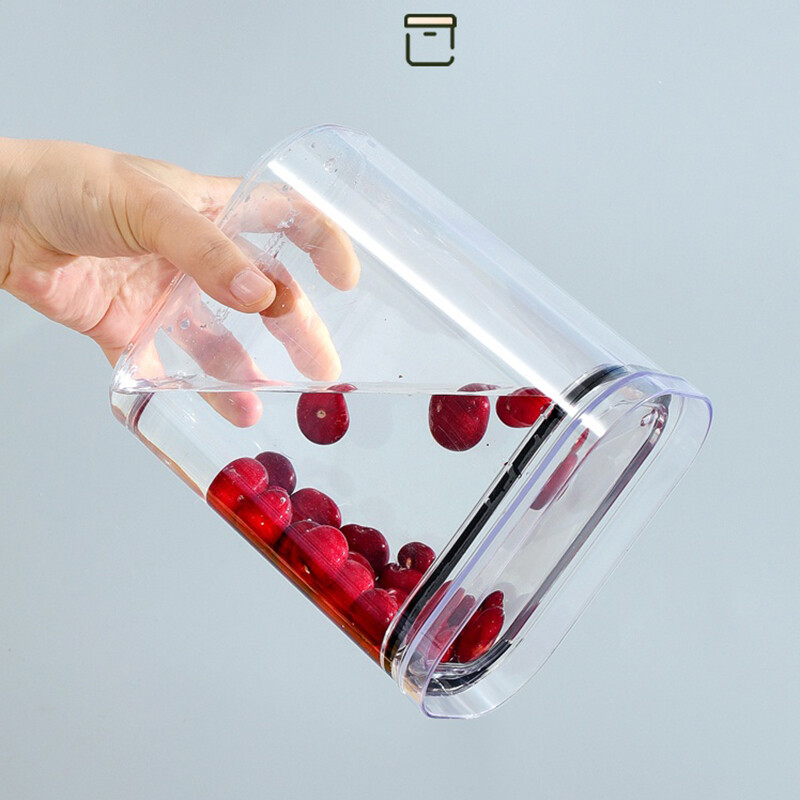 Didelės talpos sandarus stiklainis virtuvės spintelės organizatorius grūdų sojų riešutų laikymo šaldytuvas traškus stiprus plastikinis sandarus bakas