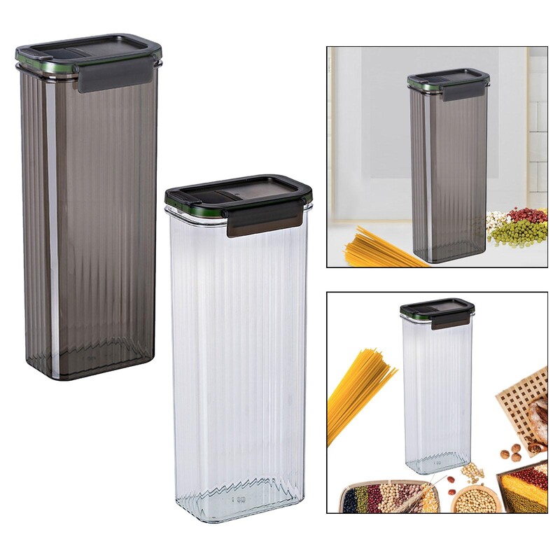 Spagettide säilituskonteiner Eemaldatav kaas Köögi hoiukanister õhukindel