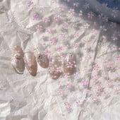 1kom 5D Bronzing Kawaii Shininy Flower Nail Art Naljepnice Japanska ružičasta Sakura Samoljepljivi ukrasi za nokte Naljepnice Dodaci