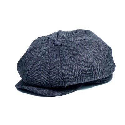 Αρσενικό Plus Size Ivy Hat Big Head Man Felt Newsboy Cap Dad Leisure Beret Caps Winter Wool Flat Octagon Caps 55-59cm 60-62cm