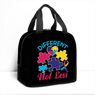 Uzorak svjesnosti o autizmu Vrećica za ručak Autizam Tinejdžer Kutija za ručak Ljubav ne treba riječi Torba za piknik Boca Torba za pohranu hrane