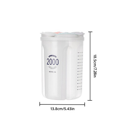 1 tk teravilja mitmesugused teravilja hoiupaak Plastist vaheseinte hoiupaak Köök majapidamistoidu suletud multifunktsionaalne hoiuruum