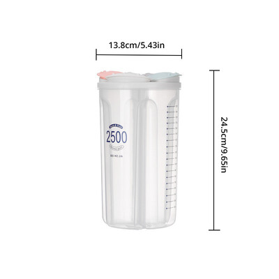 1 tk teravilja mitmesugused teravilja hoiupaak Plastist vaheseinte hoiupaak Köök majapidamistoidu suletud multifunktsionaalne hoiuruum