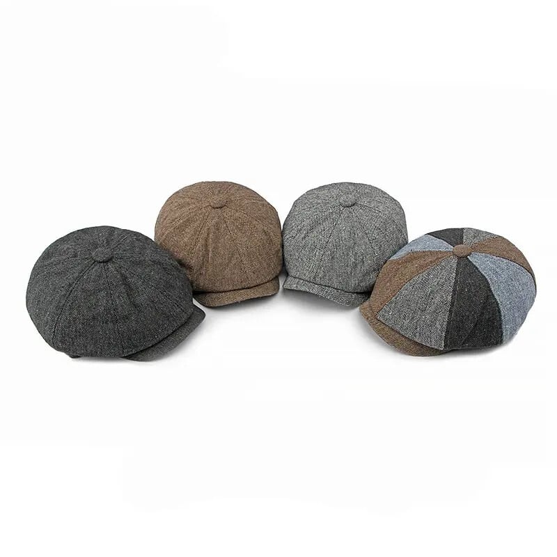 Four Seasons poliester patchwork novinske kape muške ravne prozračne kape sa šiltom ženske slikarske šešire s beretkama 07