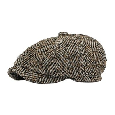 Χειμερινά βαμβακερά ριγέ Ζεστά Καπέλα Newsboy Flat Peaked Cap Ανδρικά και γυναικεία Καπέλα μπερέ ζωγραφικής 171