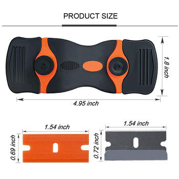 Razor Blade Plastic Scraper Κεραμικό γυαλί κόλλα παραθύρου αυτοκινήτου με περιτύλιγμα αυτοκόλλητο καθαριστικό εργαλείο αφαίρεσης μάκτρων