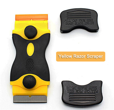 Razor Blade Plastic Scraper Κεραμικό γυαλί κόλλα παραθύρου αυτοκινήτου με περιτύλιγμα αυτοκόλλητο καθαριστικό εργαλείο αφαίρεσης μάκτρων