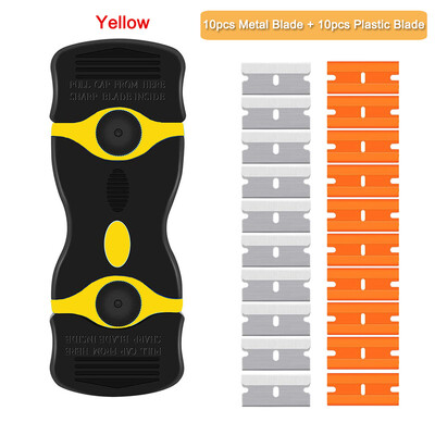 Razor Blade Plastic Scraper Κεραμικό γυαλί κόλλα παραθύρου αυτοκινήτου με περιτύλιγμα αυτοκόλλητο καθαριστικό εργαλείο αφαίρεσης μάκτρων