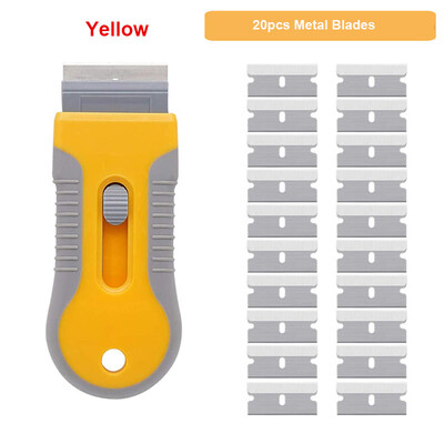 Razor Blade Plastic Scraper Κεραμικό γυαλί κόλλα παραθύρου αυτοκινήτου με περιτύλιγμα αυτοκόλλητο καθαριστικό εργαλείο αφαίρεσης μάκτρων
