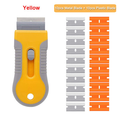 Razor Blade Plastic Scraper Κεραμικό γυαλί κόλλα παραθύρου αυτοκινήτου με περιτύλιγμα αυτοκόλλητο καθαριστικό εργαλείο αφαίρεσης μάκτρων