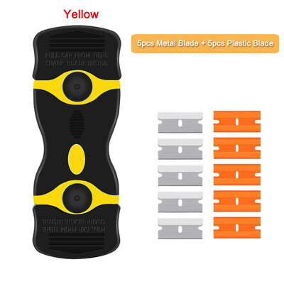 Razor Blade Plastic Scraper Κεραμικό γυαλί κόλλα παραθύρου αυτοκινήτου με περιτύλιγμα αυτοκόλλητο καθαριστικό εργαλείο αφαίρεσης μάκτρων