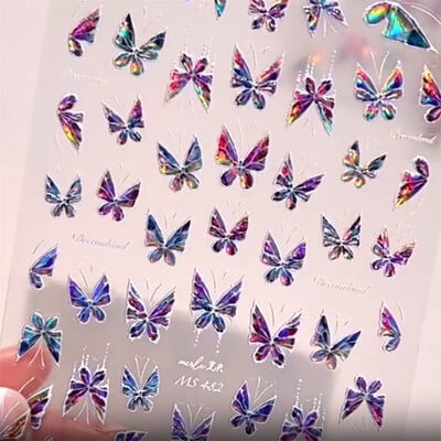 1kom 5D mješovitih insekata Nail Art Naljepnice Japanska moda Više stilova Nail Art Dekoracije Ljepljive klizače Naljepnice DIY Dodaci