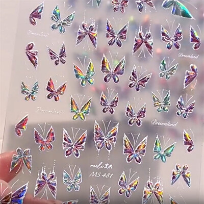 1kom 5D mješovitih insekata Nail Art Naljepnice Japanska moda Više stilova Nail Art Dekoracije Ljepljive klizače Naljepnice DIY Dodaci